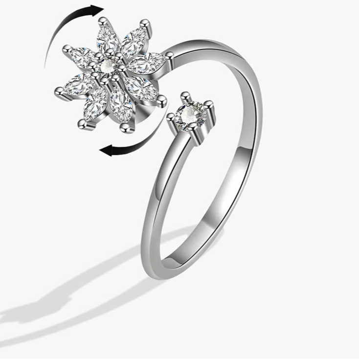 Azura stress relief band texture - premium fidget ring