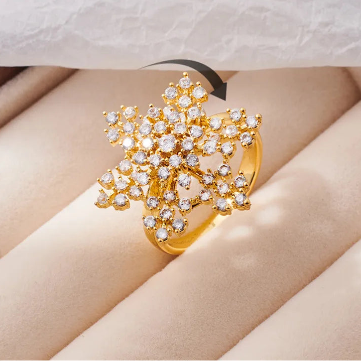 Avelora stress ring on hand - elegant fidget band