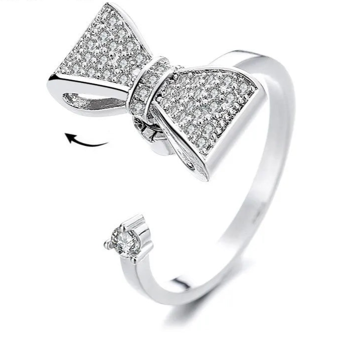 Auralis stress relief ring close-up - radiant fidget jewelry