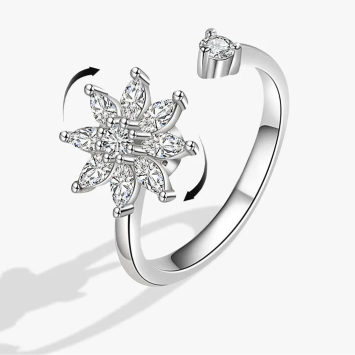 Althea calm ring product angle - anxiety relief jewelry