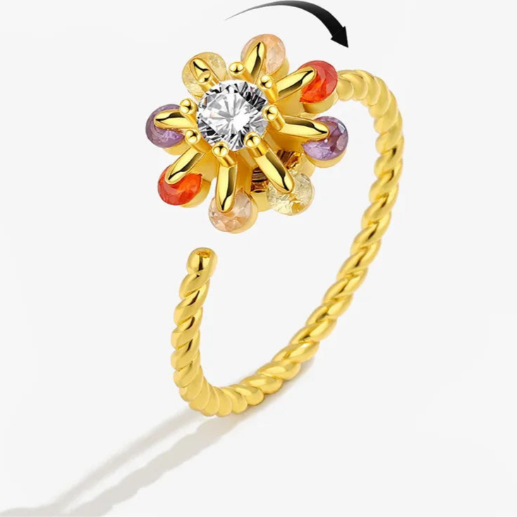 Ariya fidget ring classic elegance - refined stress relief band