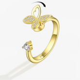 Aurian anxiety relief jewelry premium finish - golden calm ring