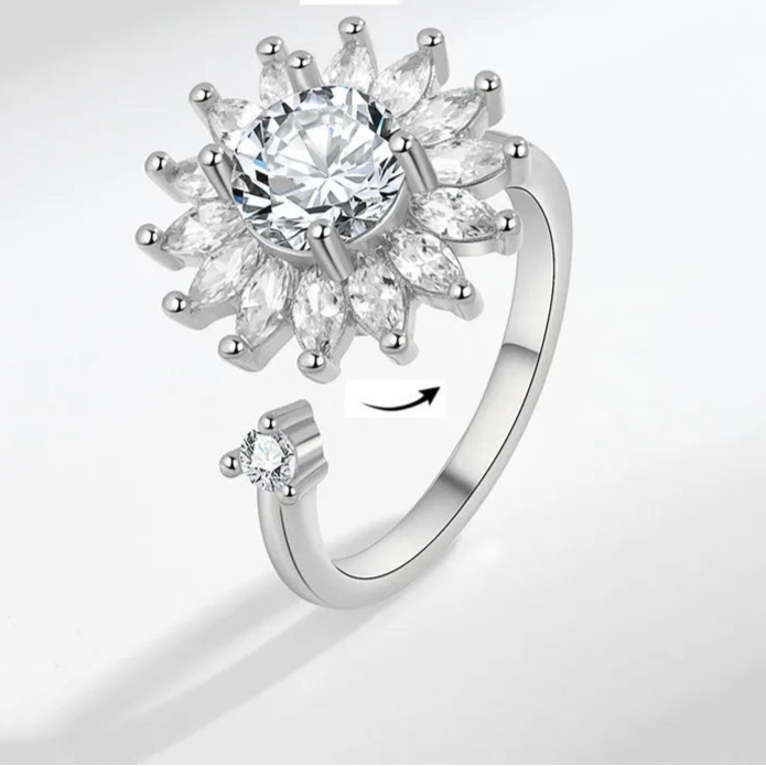 Auralis calm band detail view - radiant anxiety ring