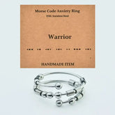 AuraCode calm ring product shot - premium fidget jewelry