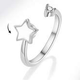 Amara stress relief band angle - lasting fidget ring