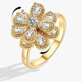 Amara stress ring side view - eternal fidget design