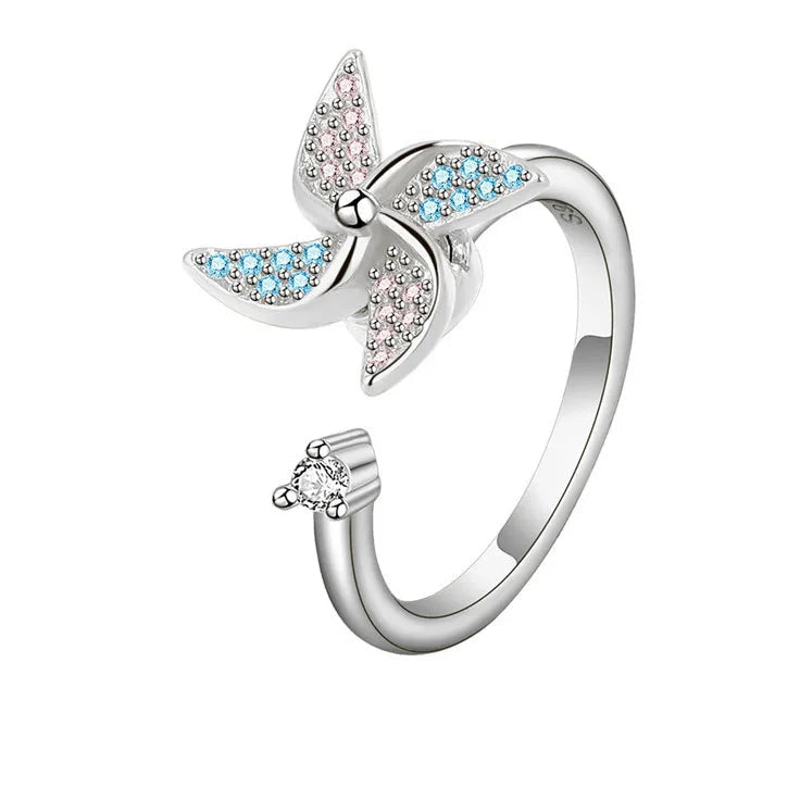 Aurian stress relief jewelry gift set - warm fidget rings