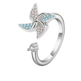 Aurian stress relief ring detail - golden fidget band