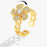 Aurelia calm band detail view - radiant anxiety ring