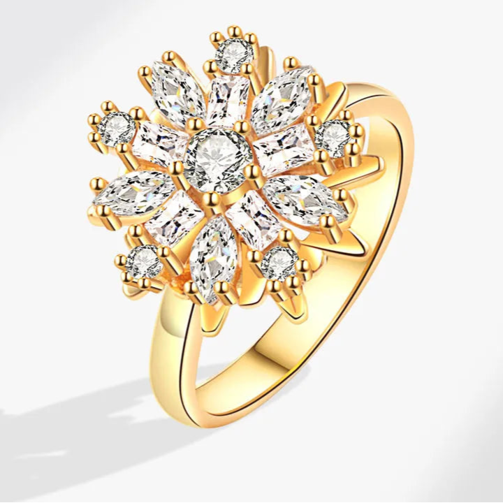 Amara stress relief ring complete view - lasting fidget jewelry