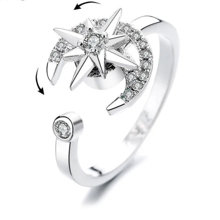 Althea anxiety band on finger - premium calm ring