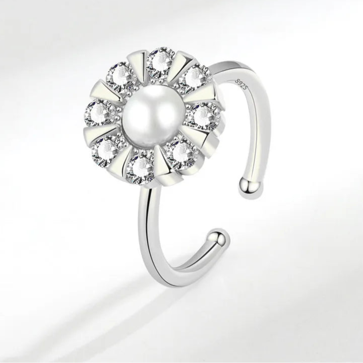 Aurian calm ring stunning design - golden anxiety band