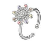 Aurian anxiety ring minimalist design - golden calm fidget band