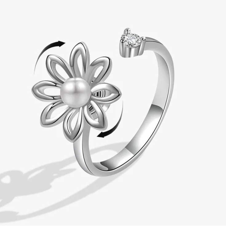 Azura calm ring on hand - anxiety relief band