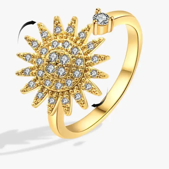 Amara calm jewelry texture - timeless anxiety relief ring