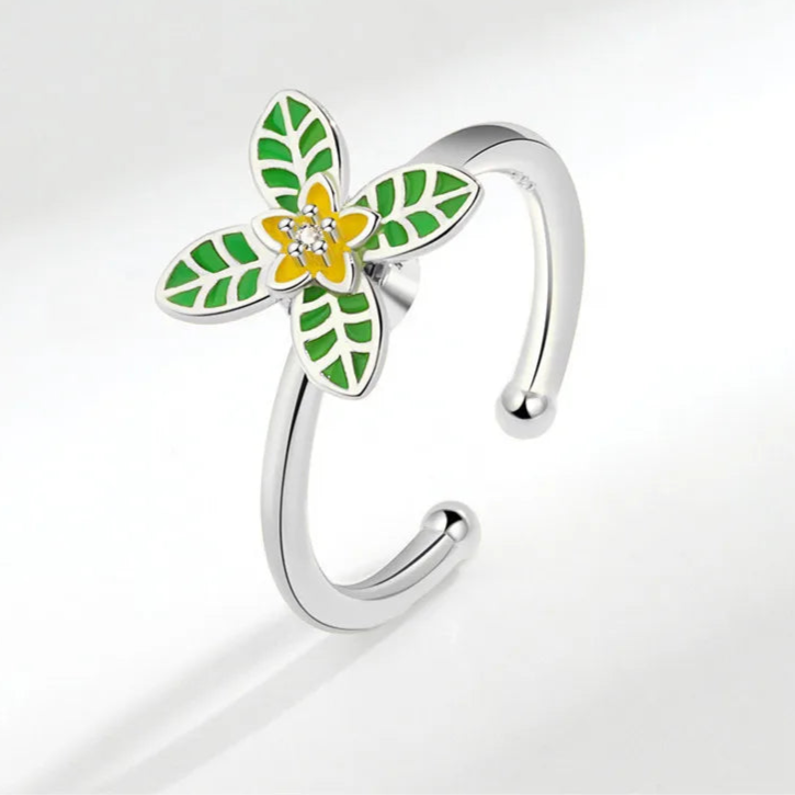 Aurian fidget ring classic elegance - warm stress relief band