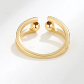 Arden stress ring side view - nature-inspired fidget design