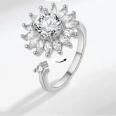 Amara anxiety band on finger - premium calm ring