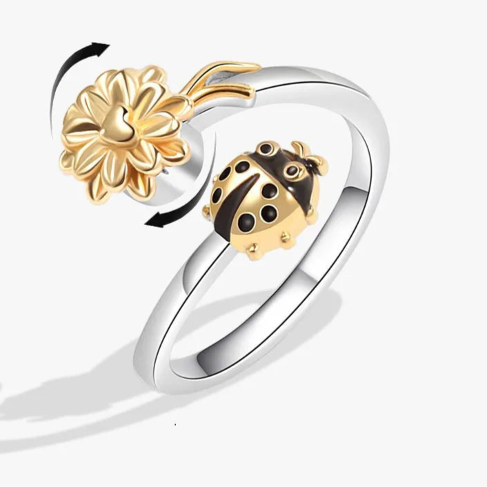 Althea anxiety ring collection display - premium calm jewelry