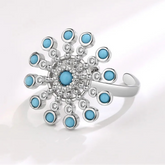 Azura calm ring side detail - anxiety relief jewelry