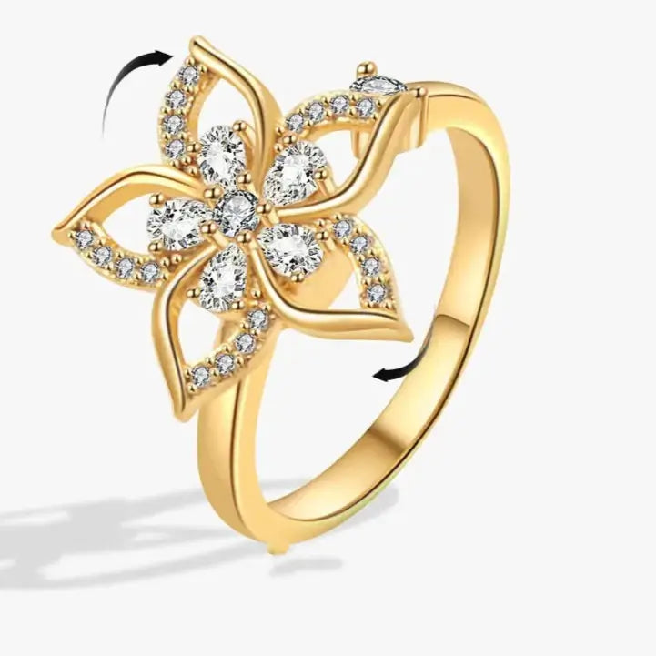 Amara stress relief band texture - premium fidget ring