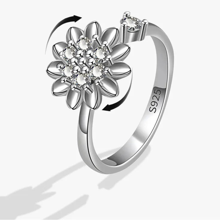 Ariya calm ring on hand - anxiety relief band