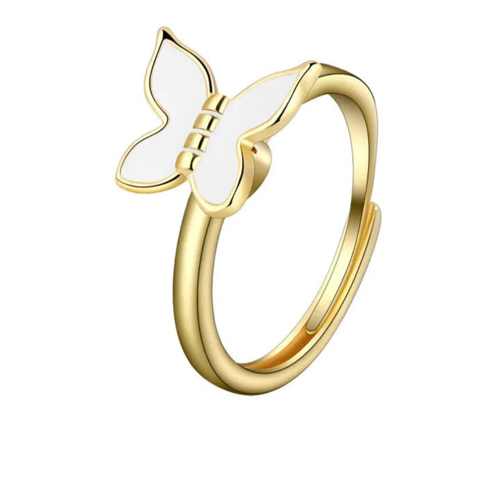 Aurian stress relief jewelry sleek style - warm anxiety ring