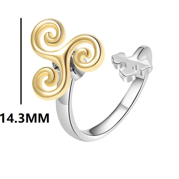 Auralis stress relief collection - luminous fidget rings