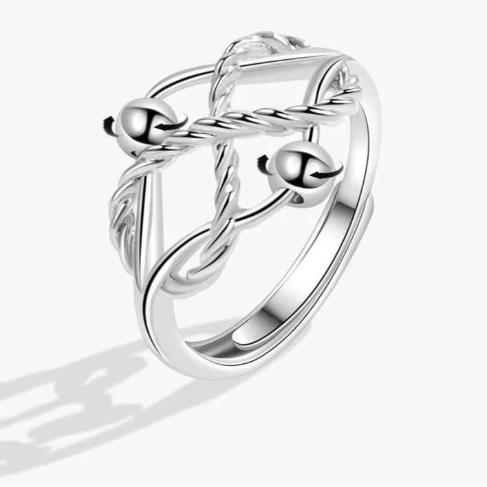 Althea anxiety jewelry detail - premium calm ring