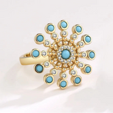 Azura stress ring side view - azure fidget design