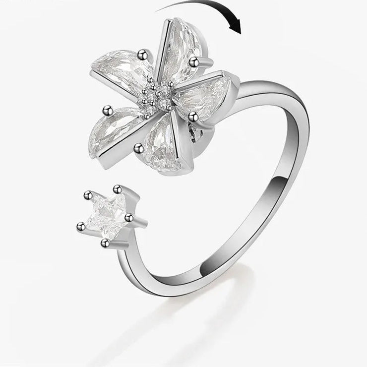 Ariya fidget ring detail - elegant stress relief