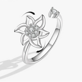 Aluna fidget jewelry close-up - lunar stress ring