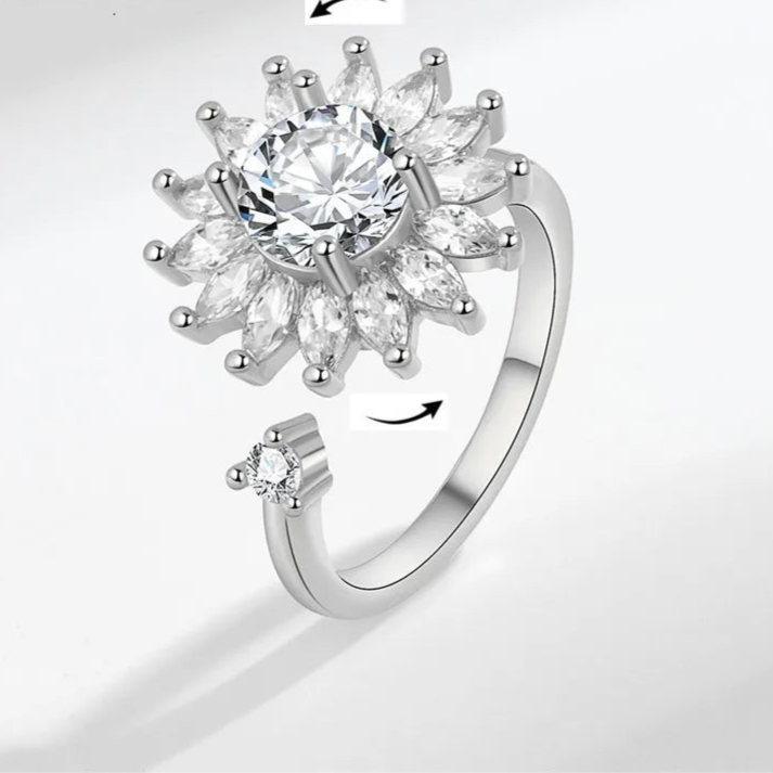 Althea anxiety ring gift - healing calm jewelry