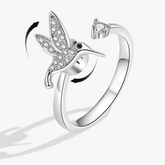 Auralis calm ring close-up - premium anxiety jewelry