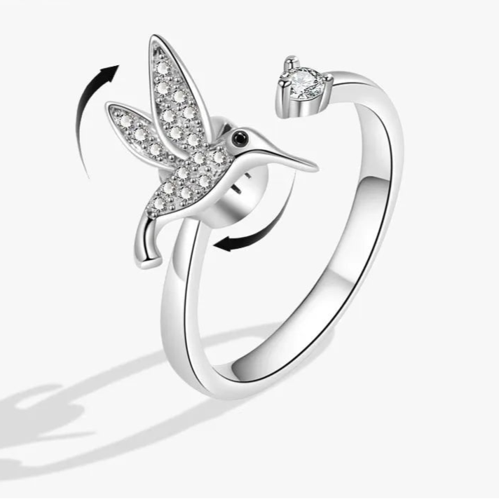 Auralis calm ring close-up - premium anxiety jewelry