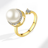 Aluna fidget ring on hand - moonlight stress relief