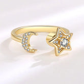 Azura fidget ring on hand - sky-blue stress relief