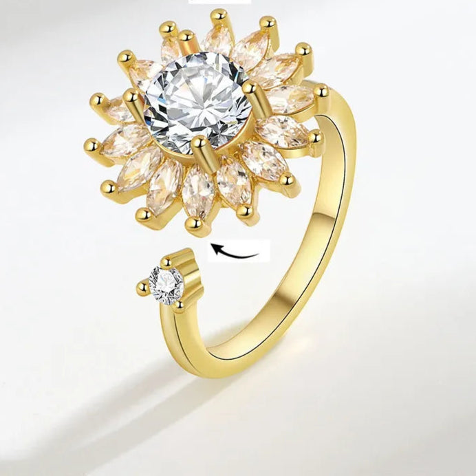 Auralis fidget ring collection - luminous stress relief